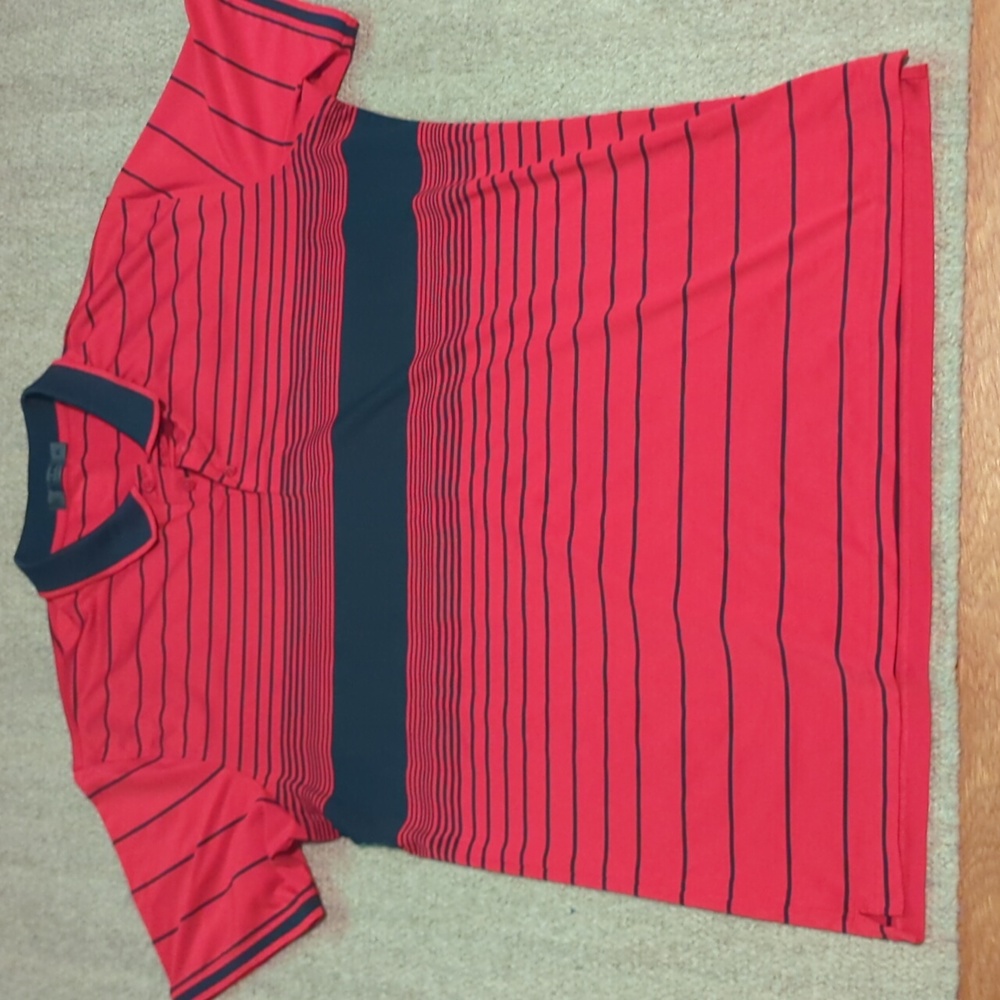 Mens G/Fore Golf Polo Size XL Red/ Blue Stripe